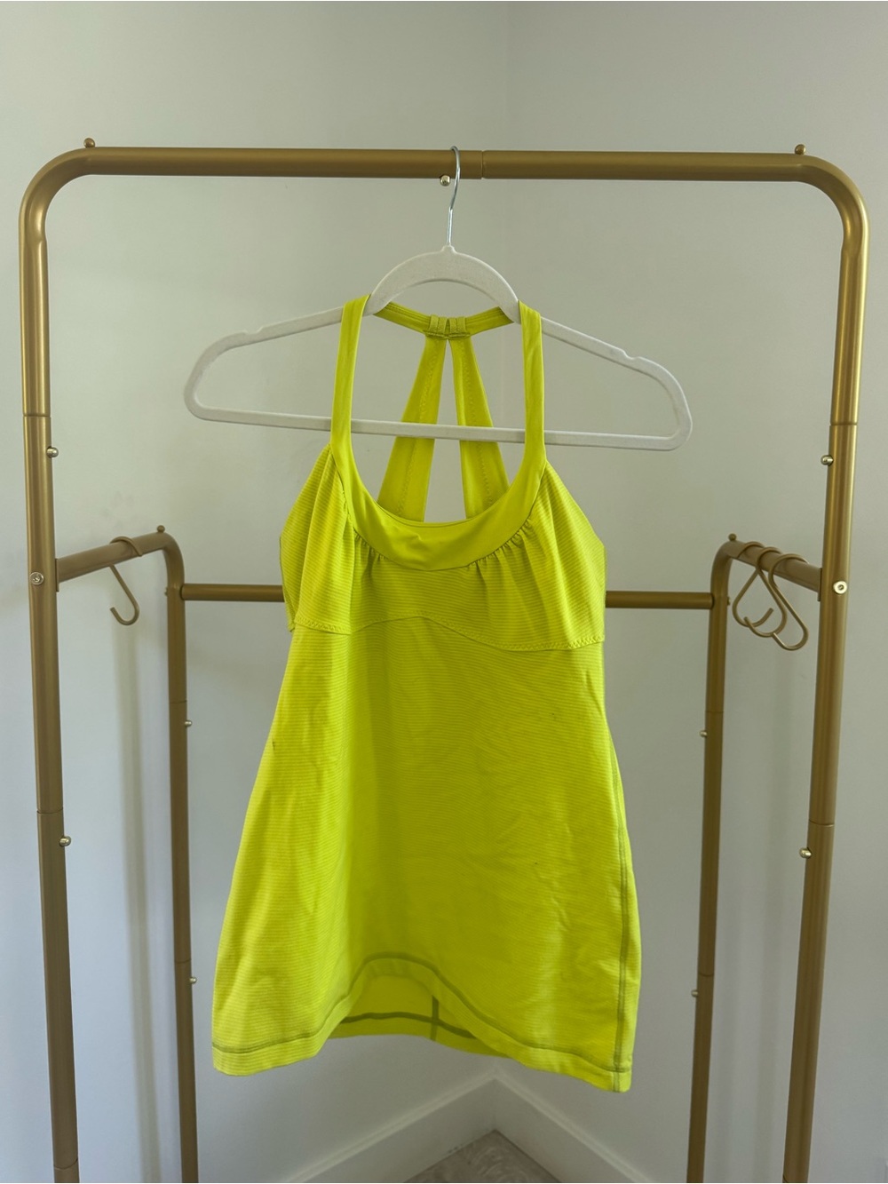 Lululemon Neon Yellow Athletic Tank Top